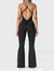 Yeoreo Liza V-Back Cross Flared Jumpsuit