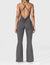 Yeoreo Liza V-Back Cross Flared Jumpsuit