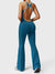 Yeoreo Antonia Contrast Trim Flared Jumpsuit