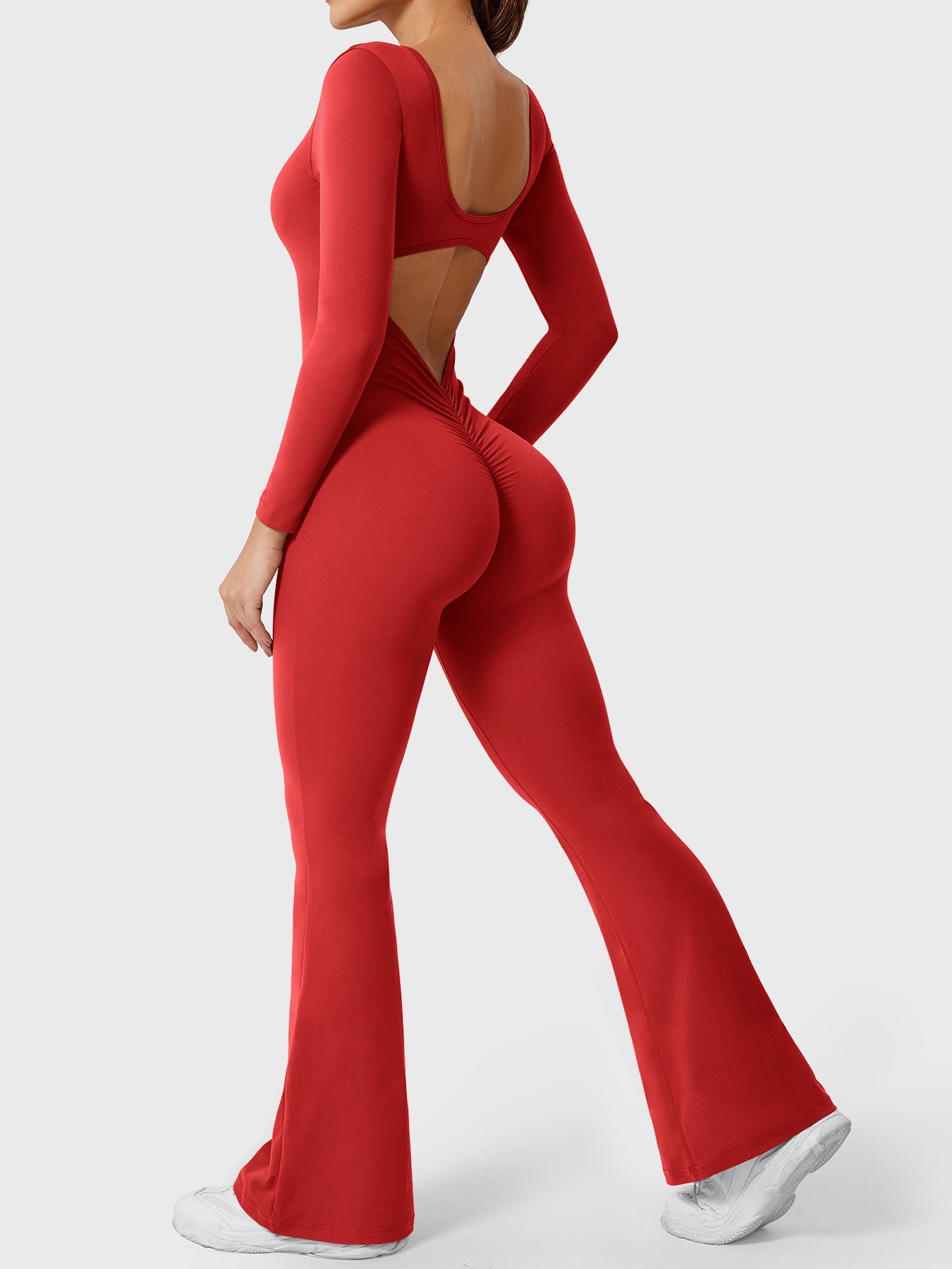 Yeoreo Lizvette Long Sleeves Flared Jumpsuit