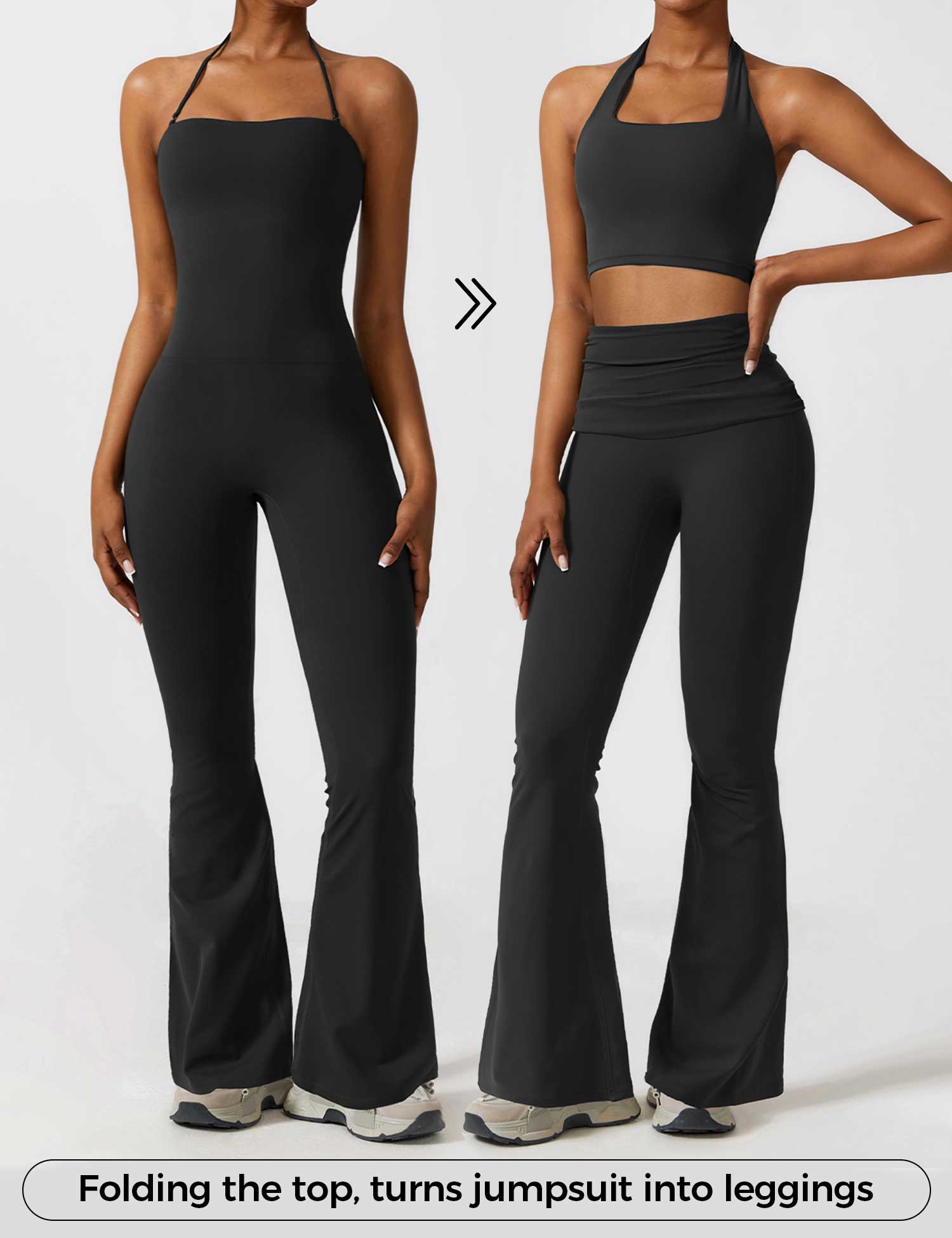 Yeoreo Halter Flared Jumpsuit