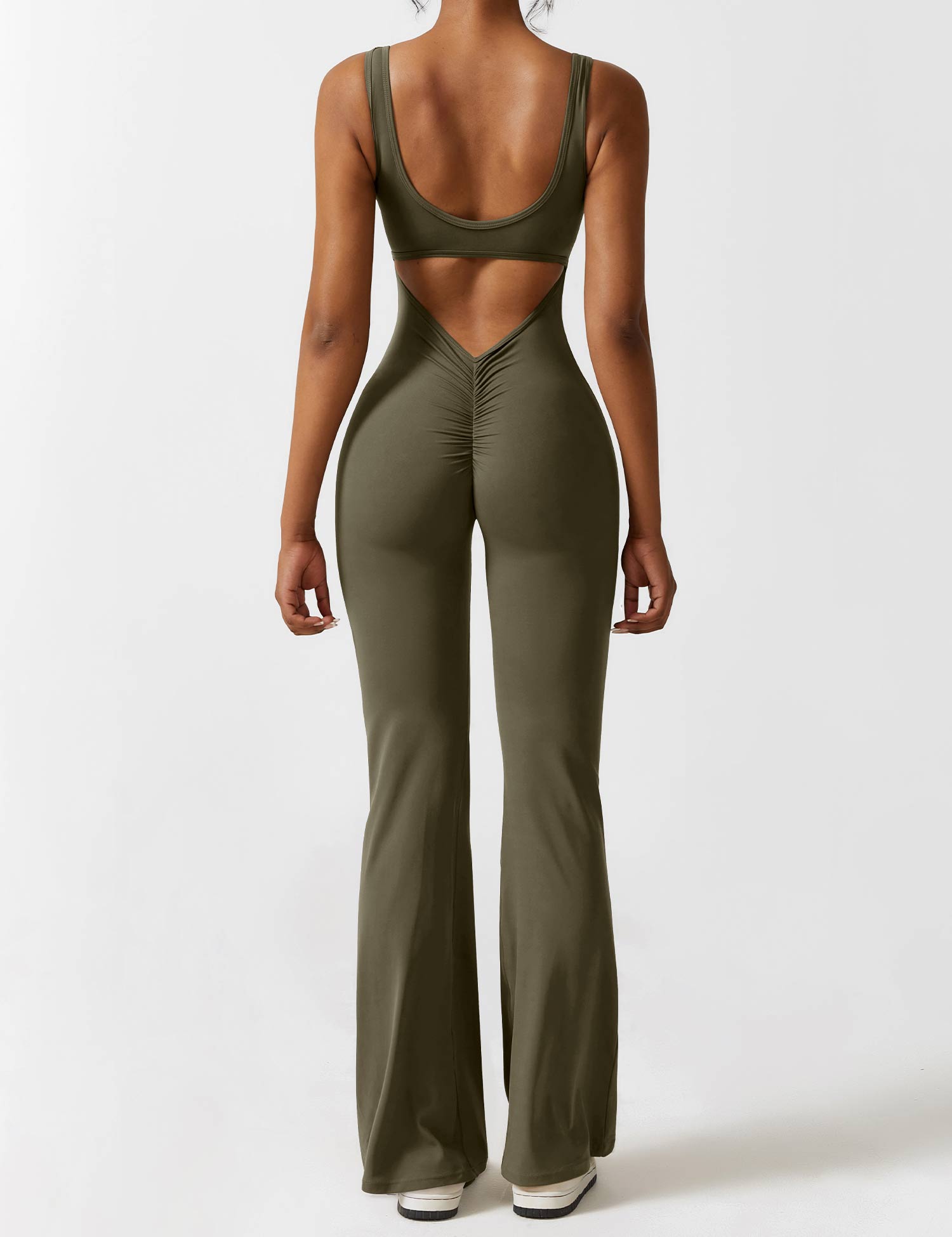 Yeoreo V-Back Flared Jumpsuit