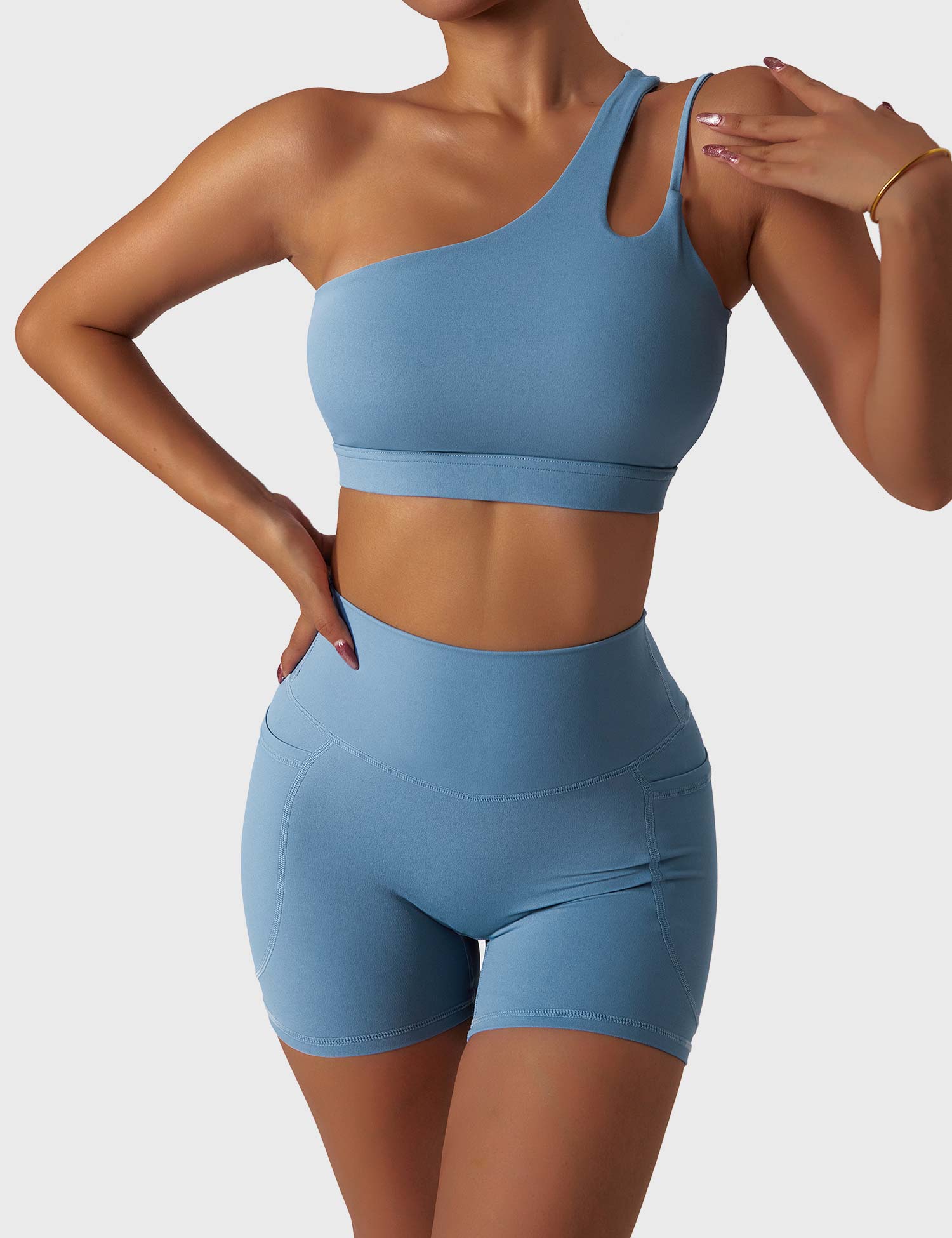 Yeoreo One Shoulder Sports Set