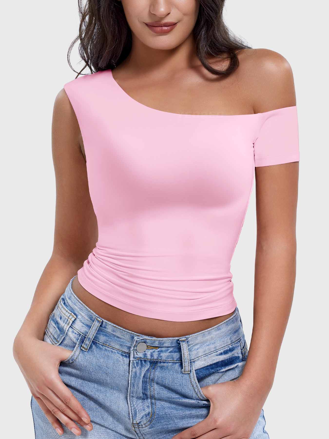 Yeoreo Abigil One-Shoulder Sleeve Top