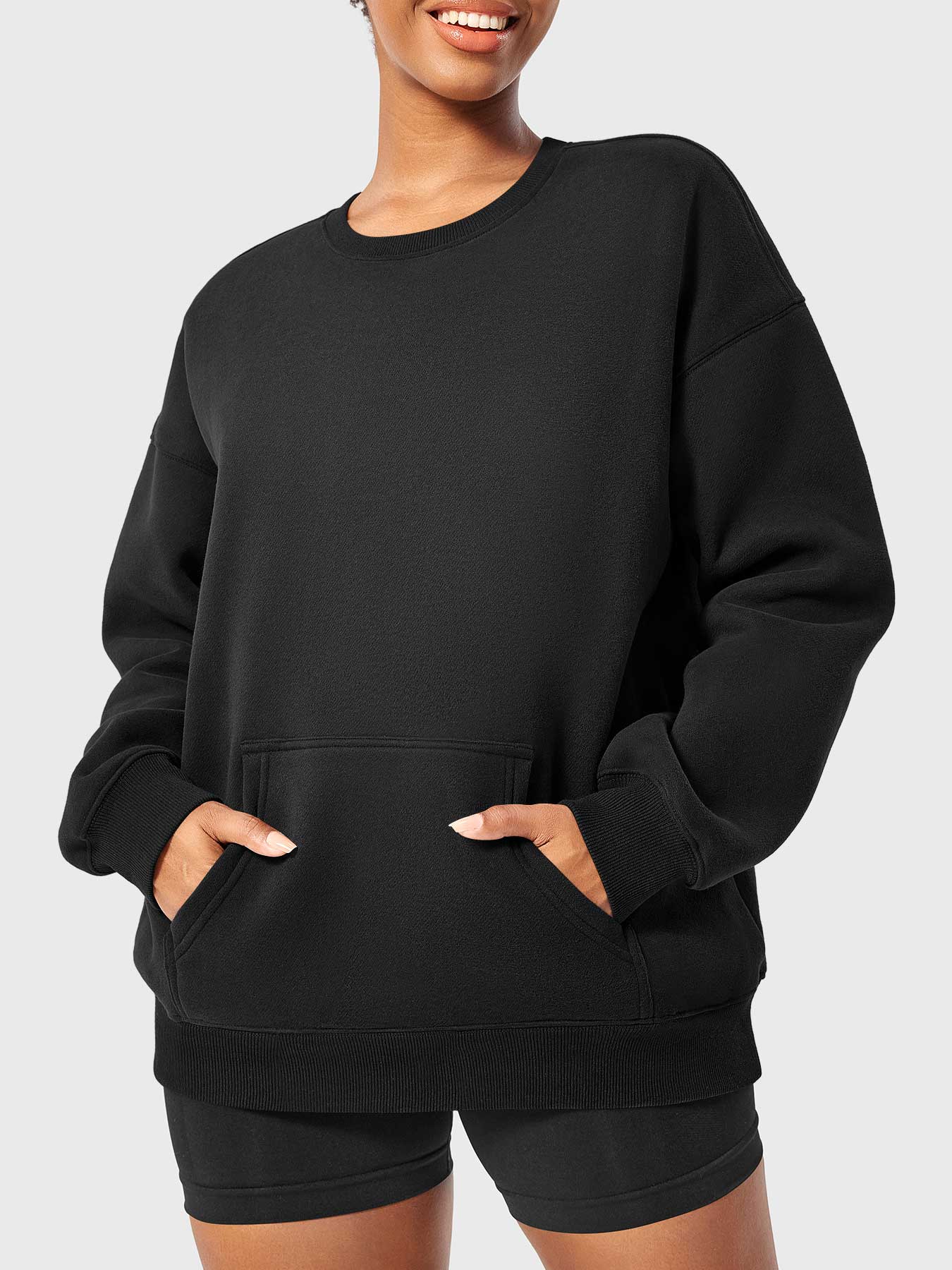 Yeoreo Jocely Oversized Fleece Sweatshirts