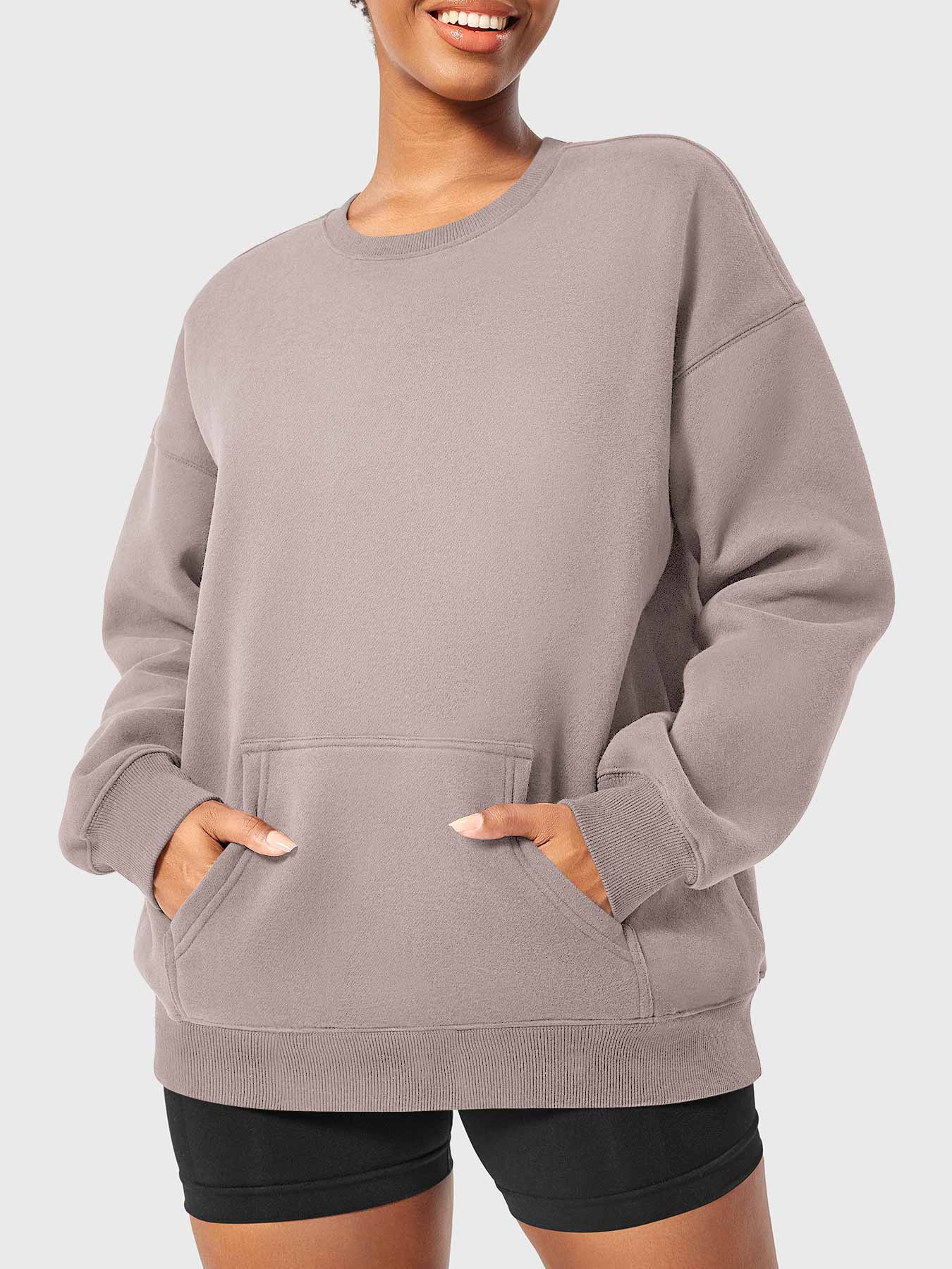 Yeoreo Jocely Oversized Fleece Sweatshirts