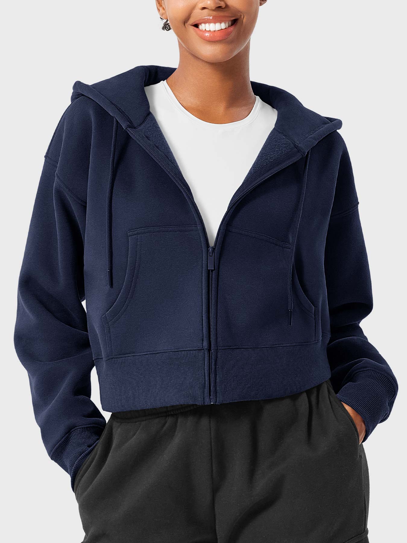 Yeoreo Katrine Zip Up Fleece Hoodies