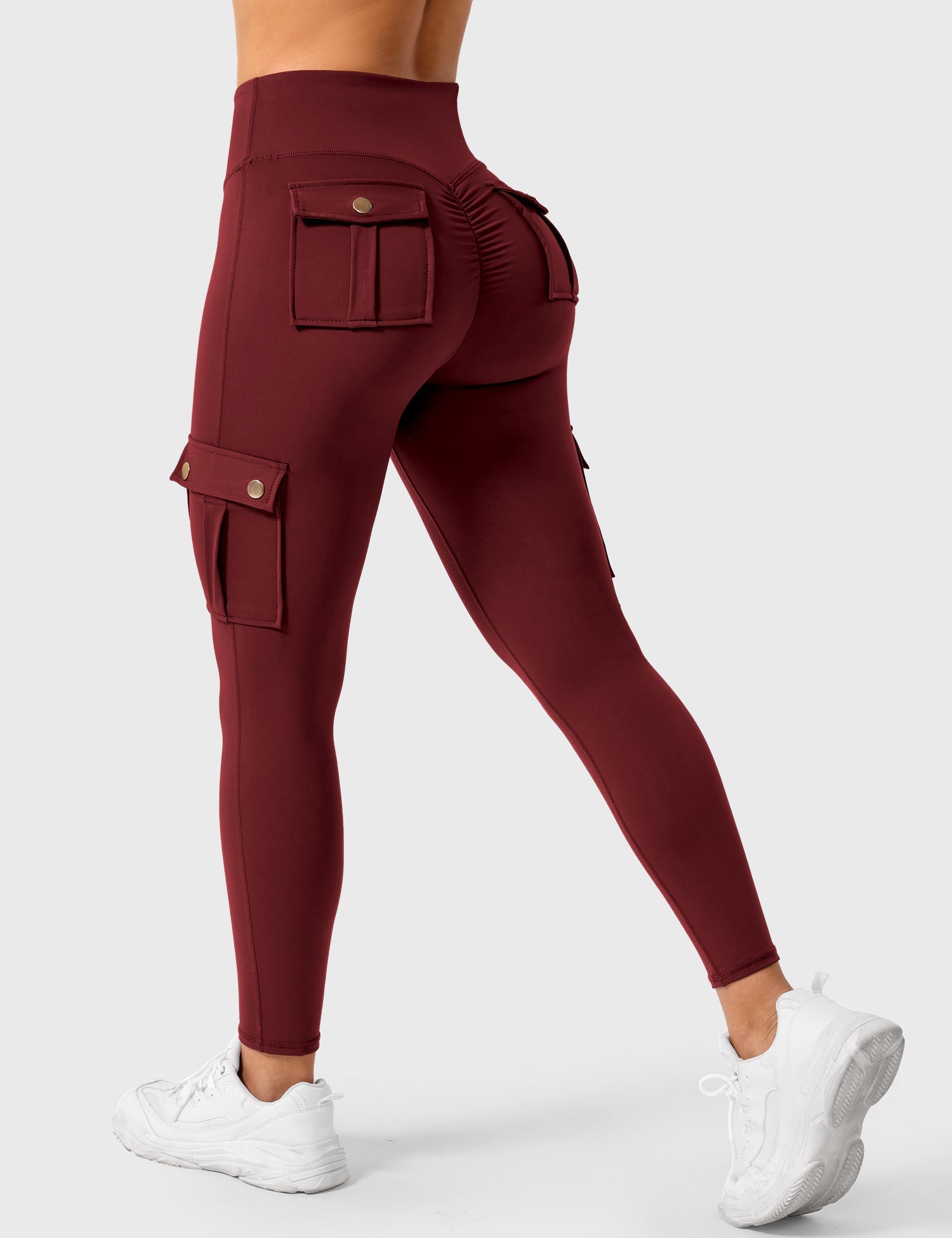 Yeoreo Cargo Scrunch Leggings with Pockets