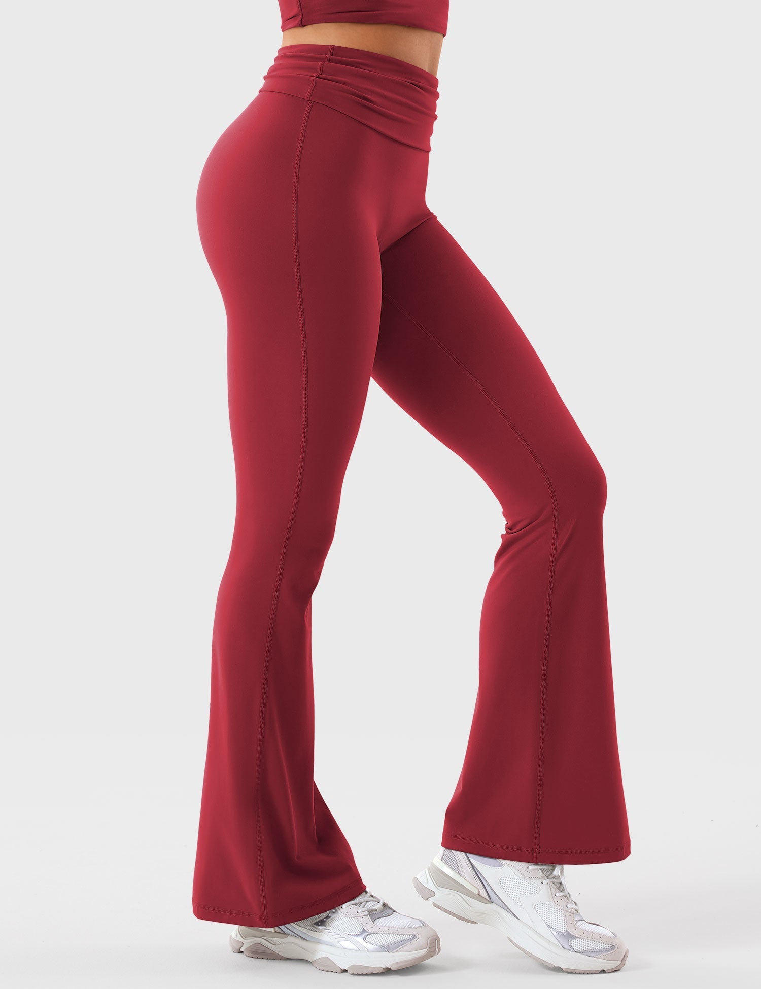 Yeoreo Romola Fold Over Flare Leggings